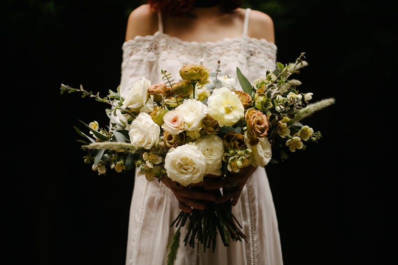 Bride walking down the aisle